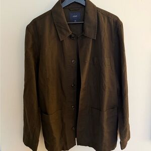 J. Crew Dark Brown Linen Jacket